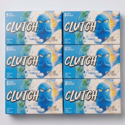 Clutch Gum Mint (6 Pack) - Free Shipping